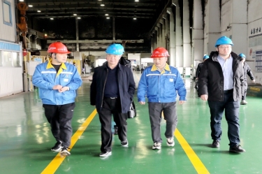 2024年 1月30日，，，浙江省经信厅机关党委二级巡视员孙自强莅临NG电子游戏纸业开展岁末年头清静生产督导